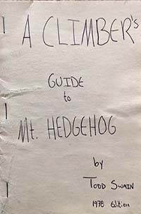 Climbers Guide to Mt Hedgehog